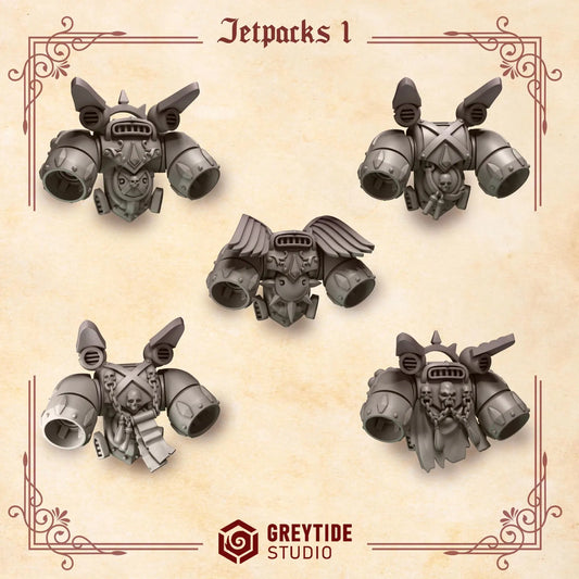 Jetpacks #1 | Set of 5 Pieces | GreyTide Studio - Crimson Lords