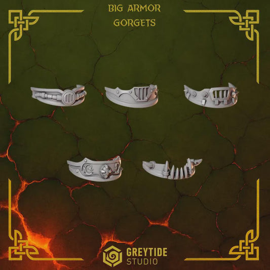 BIG Gorgets | Set of 10 Pieces | GreyTide Studio - Anvil Wardens