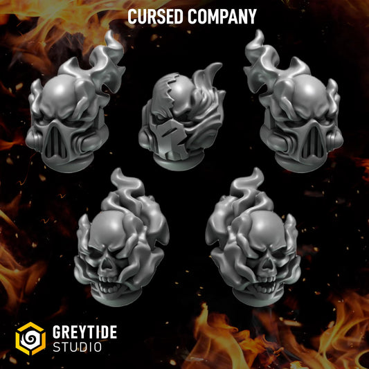 Heads | Set of 5 | GreyTide Studio - Cursed Company