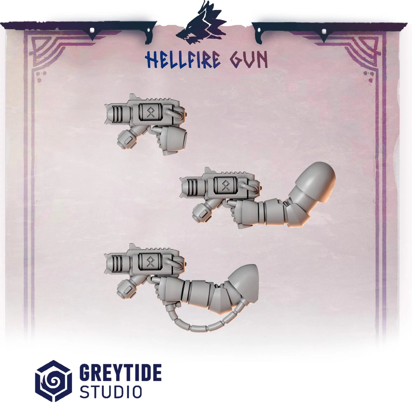 Hellfire Pistols | Set of 5 Pieces | GreyTide Studio - Primal Hounds