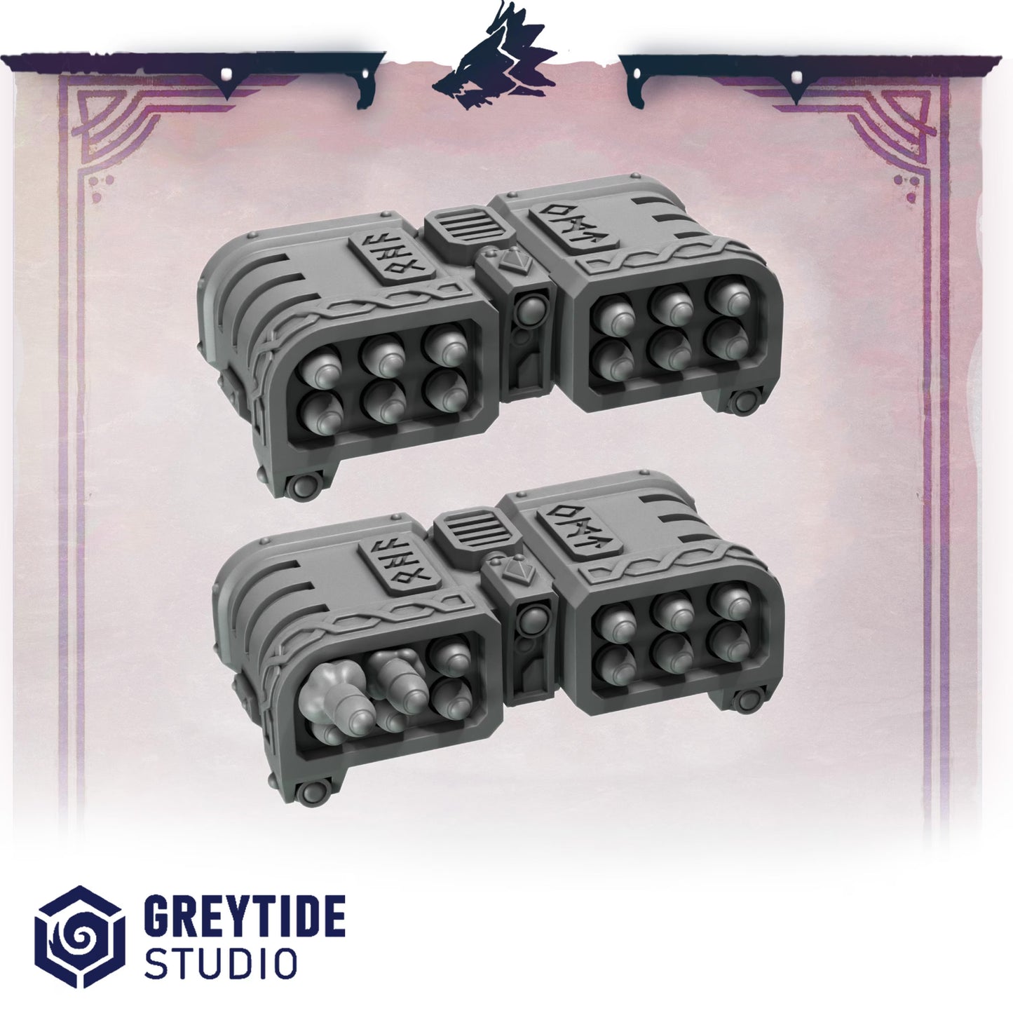 BIG Missile Launcher | Set of 2 Pieces | GreyTide Studio - Primal Hounds