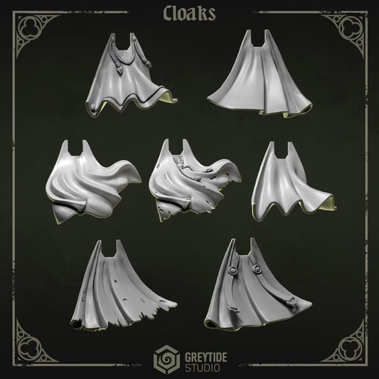 Cloaks | Set of 7 Pieces | GreyTide Studio - Eternal Pilgrims