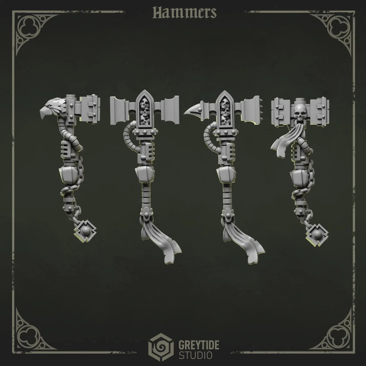 Hammers | Set of 5 Pieces | GreyTide Studio - Eternal Pilgrims