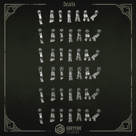 Purity Seals | Set of 36 Pieces | GreyTide Studio - Eternal Pilgrims