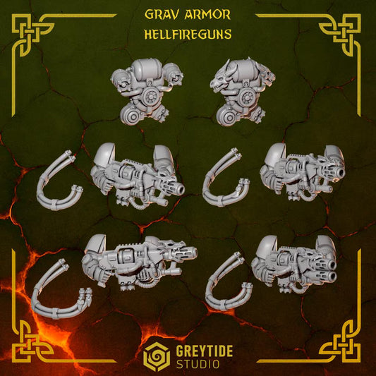 GRAV Hellfire Packs | Set of 11 Pieces (3 Model Conversion) | GreyTide Studio - Anvil Wardens