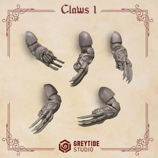 Claws #1 | Set of 10 Pieces | GreyTide Studio - Crimson Lords
