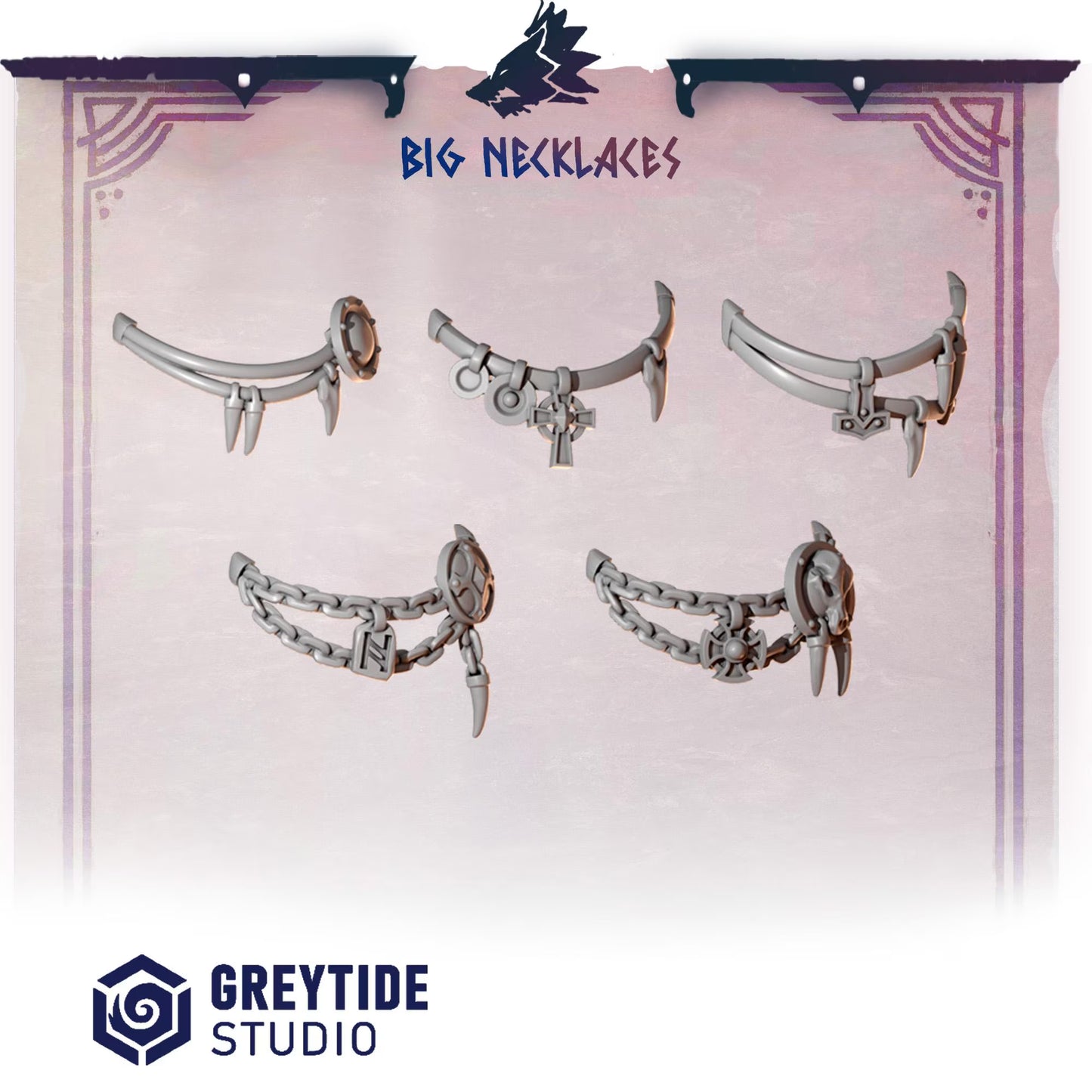 BIG Necklaces | Set of 10 Pieces | GreyTide Studio - Primal Hounds
