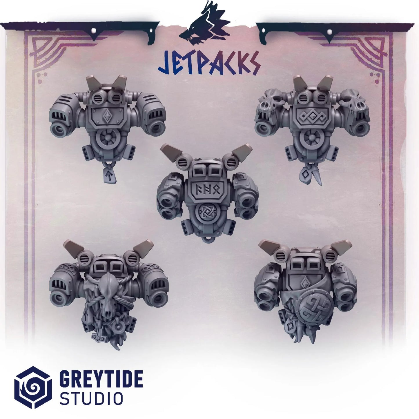 Jetpacks | Set of 5 Pieces | GreyTide Studio - Primal Hounds