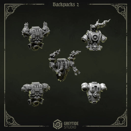 Backpacks #2 | Set of 5 Pieces | GreyTide Studio - Eternal Pilgrims