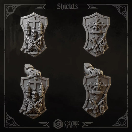 BIG Shields | Set of 5 Pieces | GreyTide Studio - Eternal Crusaders