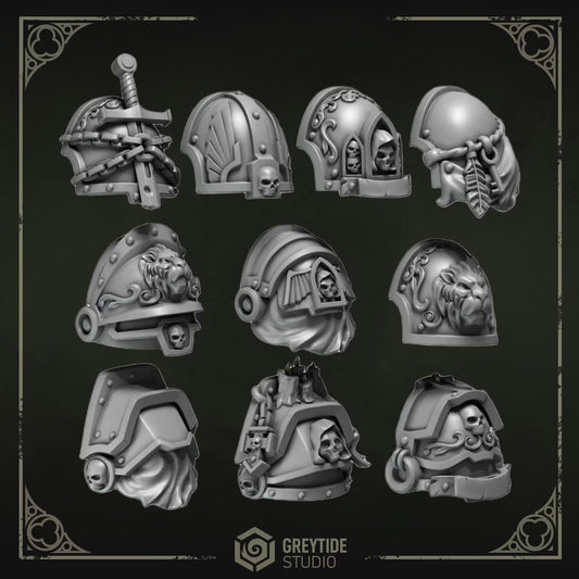 Shoulder Pads #5 | Set of 10 Pieces | GreyTide Studio - Eternal Pilgrims