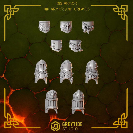 Leg and Hip Armour | Set of 20 Pieces | GreyTide Studio - Anvil Wardens